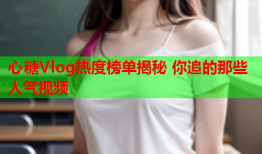 心糖Vlog热度榜单揭秘 你追的那些人气视频