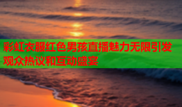彩虹衣服红色男孩直播魅力无限引发观众热议和互动盛宴