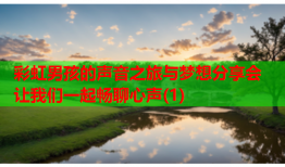 彩虹男孩的声音之旅与梦想分享会 让我们一起畅聊心声(1)