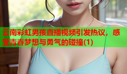 云南彩虹男孩直播视频引发热议，感受青春梦想与勇气的碰撞(1)