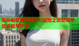 缤纷彩虹男孩的奇幻冒险之旅壁纸尽显童趣与梦想