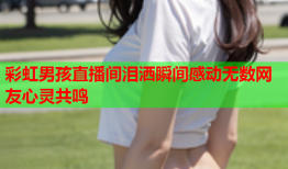 彩虹男孩直播间泪洒瞬间感动无数网友心灵共鸣