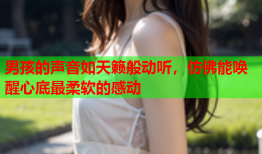 男孩的声音如天籁般动听，仿佛能唤醒心底最柔软的感动