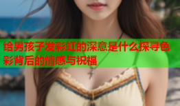 给男孩子发彩虹的深意是什么探寻色彩背后的情感与祝福
