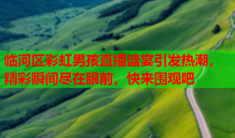 临河区彩虹男孩直播盛宴引发热潮，精彩瞬间尽在眼前，快来围观吧