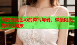 绽放自我色彩的勇气与爱，做最闪亮的彩虹男孩