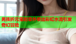 男孩折元宝时意外喷出彩虹水流引发奇幻冒险
