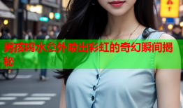 男孩喝水意外喷出彩虹的奇幻瞬间揭秘