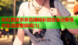 彩虹男孩亲亲直播精彩回放全记录带你重温甜蜜瞬间(1)