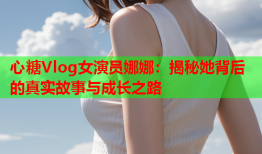 心糖Vlog女演员娜娜：揭秘她背后的真实故事与成长之路