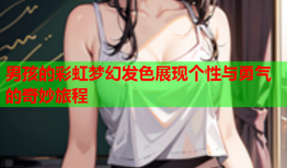 男孩的彩虹梦幻发色展现个性与勇气的奇妙旅程