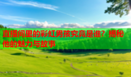 直播间里的彩虹男孩究竟是谁？揭秘他的魅力与故事