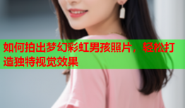 如何拍出梦幻彩虹男孩照片，轻松打造独特视觉效果