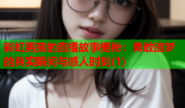 彩虹男孩的直播故事揭秘：勇敢追梦的真实瞬间与感人时刻(1)