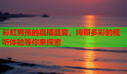 彩虹男孩的直播盛宴，绚丽多彩的视听体验等你来探索