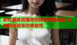 彩虹男孩直播带你探索奇趣商品 购物新体验等你来发现