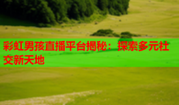 彩虹男孩直播平台揭秘：探索多元社交新天地