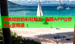 夜晚绽放的彩虹魅力 蓝颜APP让你与心灵相通
