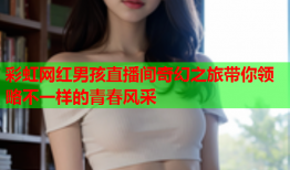 彩虹网红男孩直播间奇幻之旅带你领略不一样的青春风采