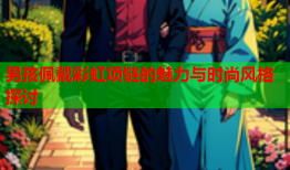 男孩佩戴彩虹项链的魅力与时尚风格探讨