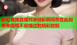 彩虹男孩直播对决精彩瞬间尽在此刻快来围观不容错过的精彩时刻