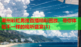 潮州彩虹男孩直播精彩回放，带你体验不一样的视听盛宴(1)