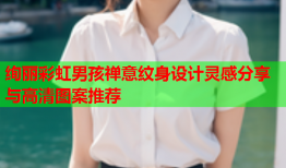 绚丽彩虹男孩禅意纹身设计灵感分享与高清图案推荐