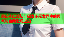 男孩彩虹论坛：探索多元世界中的勇气与自我发现之旅