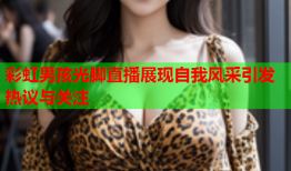 彩虹男孩光脚直播展现自我风采引发热议与关注
