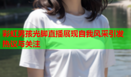 彩虹男孩光脚直播展现自我风采引发热议与关注