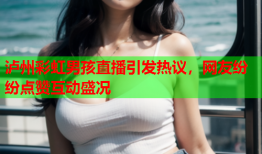 泸州彩虹男孩直播引发热议，网友纷纷点赞互动盛况