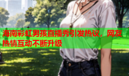 海南彩虹男孩直播秀引发热议，网友热情互动不断升级