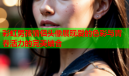 彩虹男孩情侣头像展现爱的色彩与青春活力的完美结合