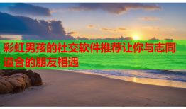 彩虹男孩的社交软件推荐让你与志同道合的朋友相遇