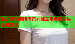 彩虹男孩直播间意外翻车引发网友热议和反思