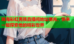 珠海彩虹男孩直播间地址曝光，快来一起探索他的精彩世界