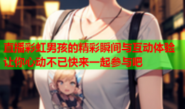 直播彩虹男孩的精彩瞬间与互动体验让你心动不已快来一起参与吧