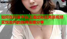如何在抖音平台上通过彩虹男孩视频实现盈利的独特策略分享