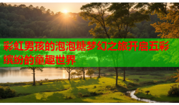 彩虹男孩的泡泡糖梦幻之旅开启五彩缤纷的童趣世界