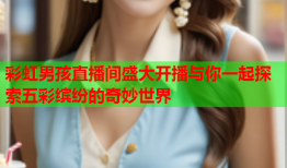 彩虹男孩直播间盛大开播与你一起探索五彩缤纷的奇妙世界