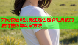如何快速识别男生是否是彩虹男孩的独特技巧与观察方法