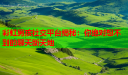 彩虹男孩社交平台揭秘：你绝对想不到的聊天新天地