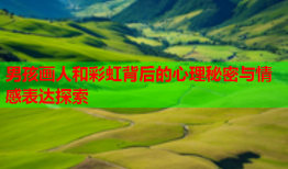 男孩画人和彩虹背后的心理秘密与情感表达探索