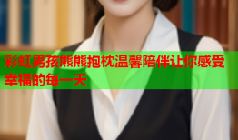 彩虹男孩熊熊抱枕温馨陪伴让你感受幸福的每一天