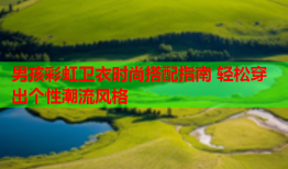 男孩彩虹卫衣时尚搭配指南 轻松穿出个性潮流风格
