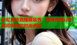 彩虹男孩直播服装秀：独特风格让你瞬间吸睛的时尚选择