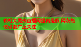 彩虹大男孩直播间是真是假 网友热议引发广泛关注