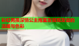 彩虹男孩深情公主抱室友展现友谊的温暖与色彩