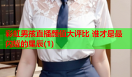 彩虹男孩直播颜值大评比 谁才是最闪耀的星辰(1)