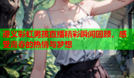 遵义彩虹男孩直播精彩瞬间回顾，感受青春的热情与梦想
